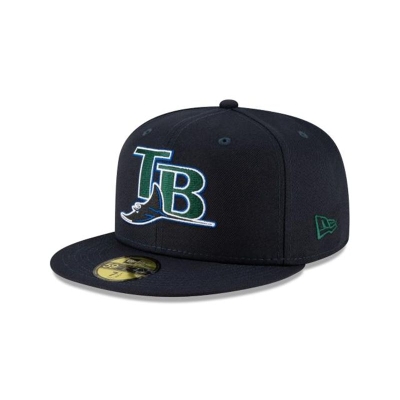 Tampa Bay Rays Gorra | New Era MLB Ligature 59fifty Fitted Cap Mexico - Azules